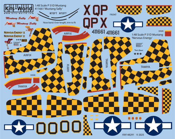 Kits-World KW148291 1:48 North-American P-51D Mustang