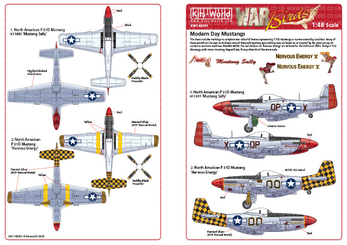 Kits-World KW148291 1:48 North-American P-51D Mustang