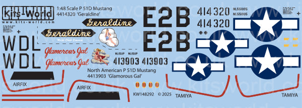 Kits-World KW148292 1:48 North-American P-51D Mustang
