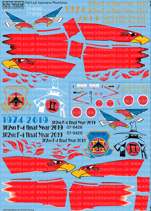 Kits-World KW172202 1:72 Japanese McDonnell Douglas Phantoms 1974-2019