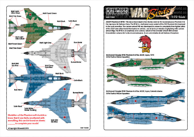 Kits-World KW172203 1:72 McDonnell Douglas RF4E Phantom II