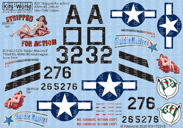 Kits-World KW172219 1:72 Boeing B-29 Superfortress