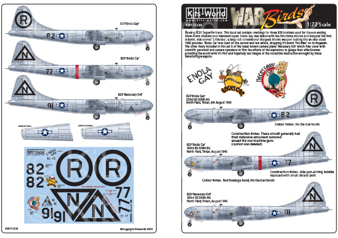 Kits-World KW172220 1:72 Boeing B-29 Superfortress