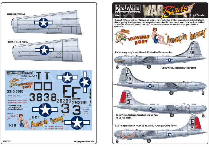 Kits-World KW172221 1:72 Boeing B-29 Superfortress