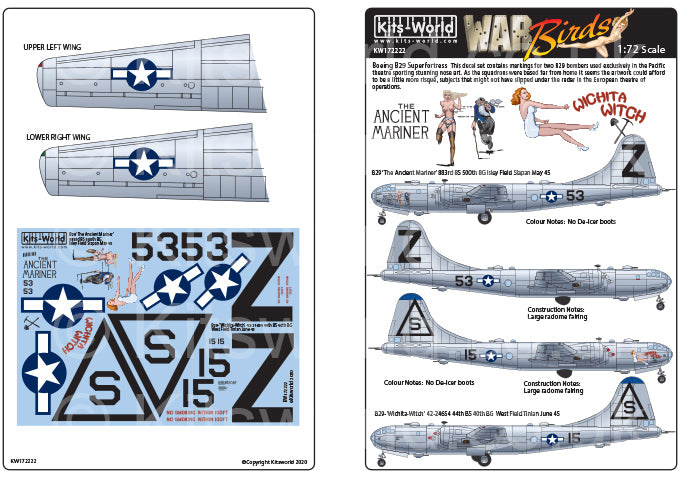 Kits-World KW172222 1:72 Boeing B-29 Superfortress