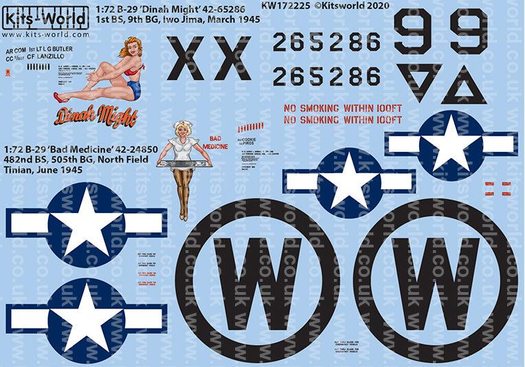 Kits-World KW172225 1:72 Boeing B-29 Superfortress