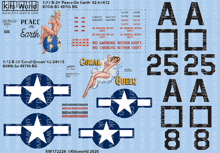 Kits-World KW172226 1:72 Boeing B-29 Superfortress