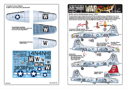 Kits-World KW172230 1:72 Boeing B-17G Flying Fortress