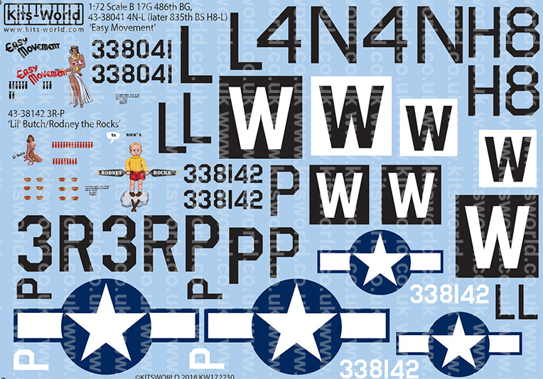 Kits-World KW172230 1:72 Boeing B-17G Flying Fortress