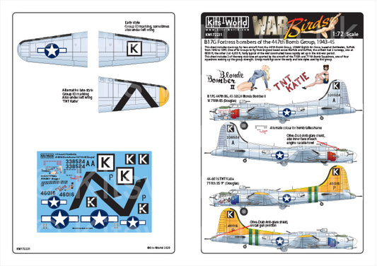 Kits-World KW172231 1:72 Boeing B-17G Flying Fortress