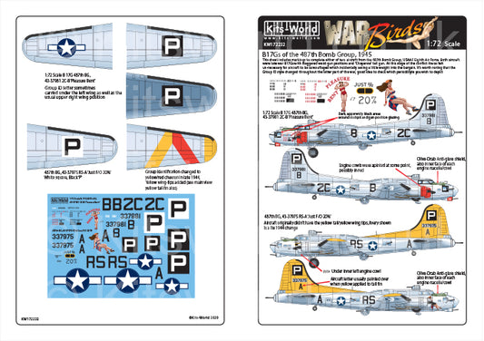 Kits-World KW172232 1:72 Boeing B-17G Flying Fortress