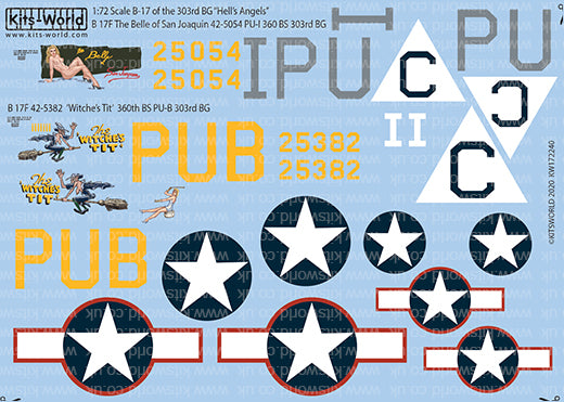 Kits-World KW172240 1:72 Boeing B-17 Flying Fortress