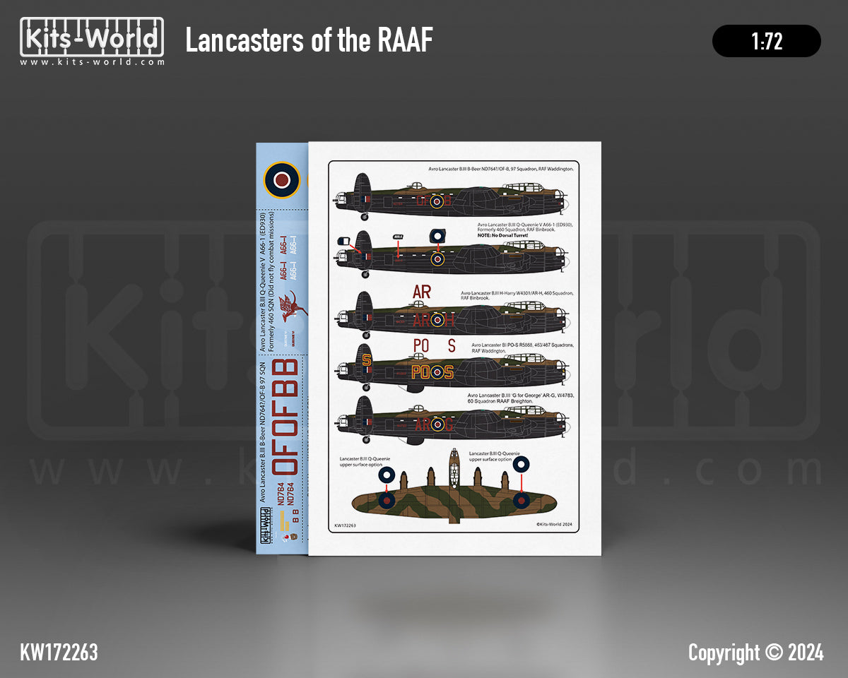 Kits-World 172263 1:72 Avro Lancaster B.III