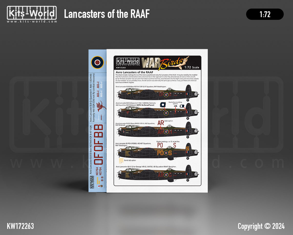 Kits-World 172263 1:72 Avro Lancaster B.III