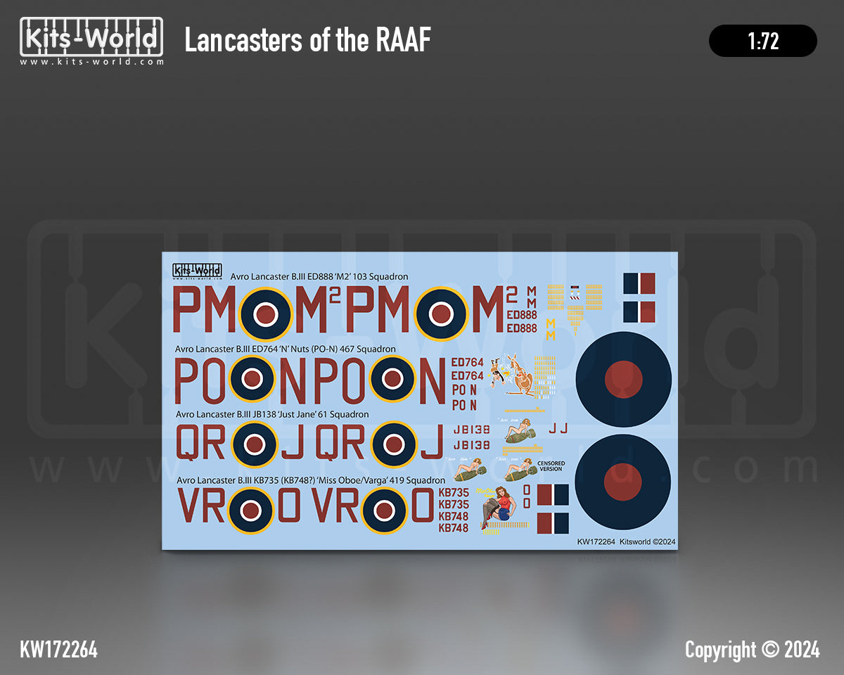 Kits-World 172264 1:72 Avro Lancaster B.III of the RAAF