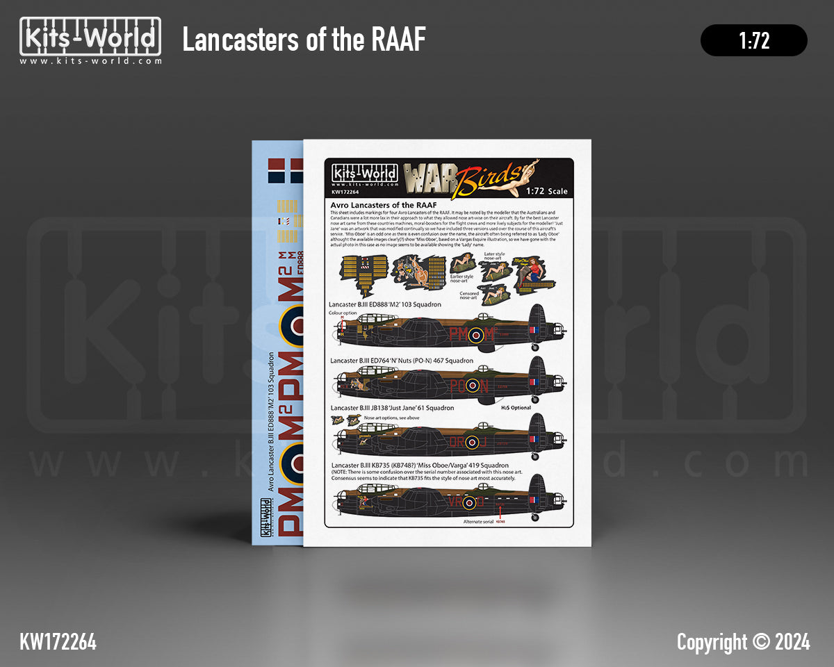 Kits-World 172264 1:72 Avro Lancaster B.III of the RAAF