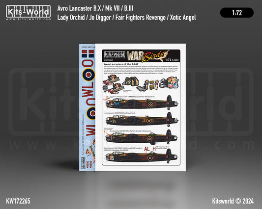 Kits-World 172265 1:72 Avro Lancaster B.III / B.X / MkVII