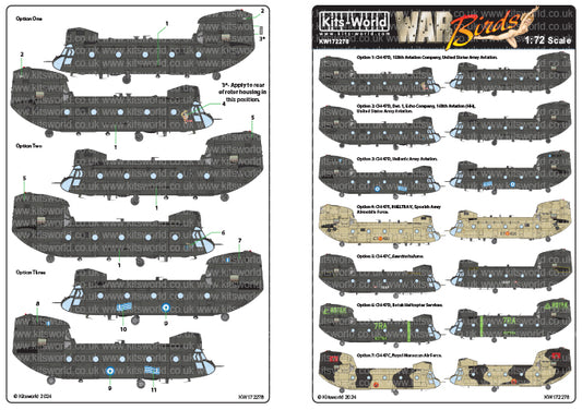 Kits-World KW172278 1:72 Boeing CH-47C/D/F Chinook