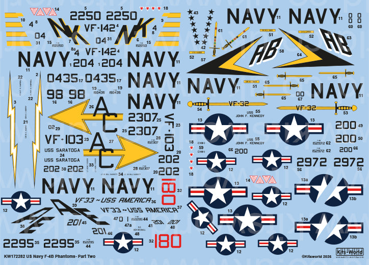 Kits-World KW172282 1:72 F-4B/C Phantom- US Marine Corps
