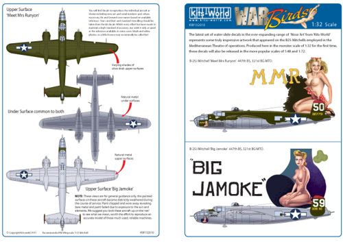 Kits-World KW132010 1:32 North-American B-25J Mitchell