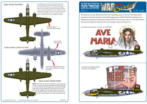 Kits-World KW132011 1:32 North-American B-25J Mitchell