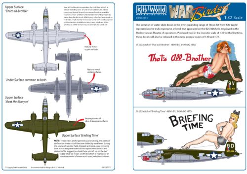 Kits-World KW132013 1:32 North-American B-25J Mitchell