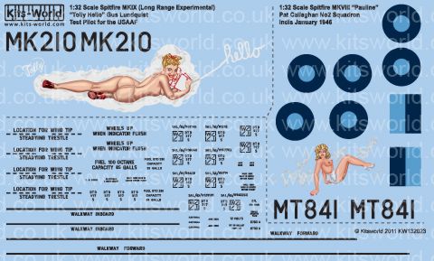 Kits-World KW132023 1:32 Supermarine Spitfire Mk.VIII/IXc