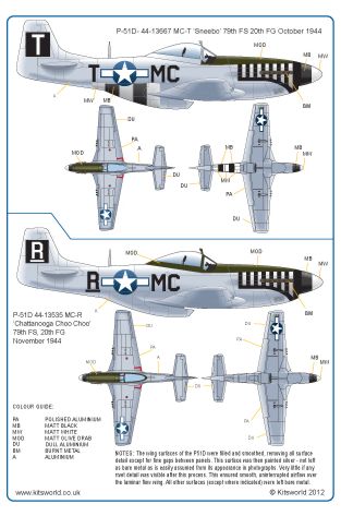 Kits-World KW132033 1:32 North-American P-51D Mustang