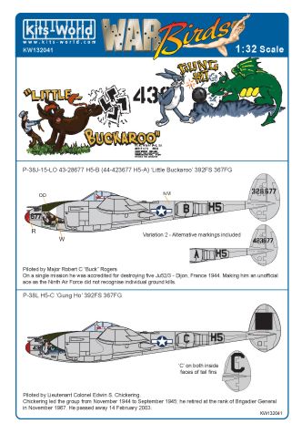 Kits-World KW132041 1:32 Lockheed P-38J/L Lightning