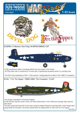 Kits-World KW132042 1:32 North-American B-25J Mitchell