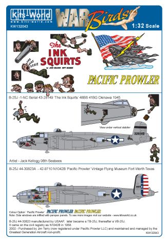 Kits-World KW132043 1:32 North-American B-25J Mitchell