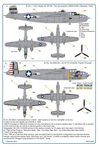 Kits-World KW132043 1:32 North-American B-25J Mitchell