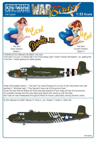 Kits-World KW132045 1:32 North-American B-25J Mitchell