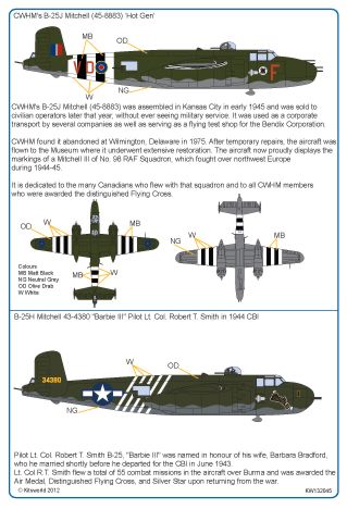 Kits-World KW132045 1:32 North-American B-25J Mitchell