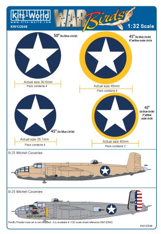 Kits-World KW132048 1:32 North-American B-25J Mitchell