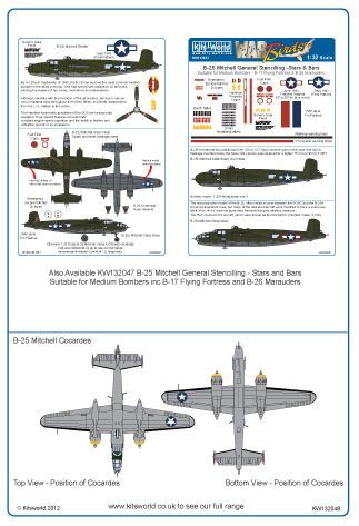 Kits-World KW132048 1:32 North-American B-25J Mitchell