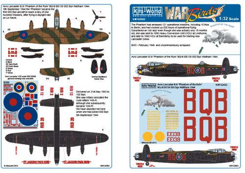 Kits-World KW132052 1:32 Avro Lancaster B.I/III