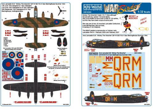 Kits-World KW132053 1:32 Avro Lancaster B.I/III