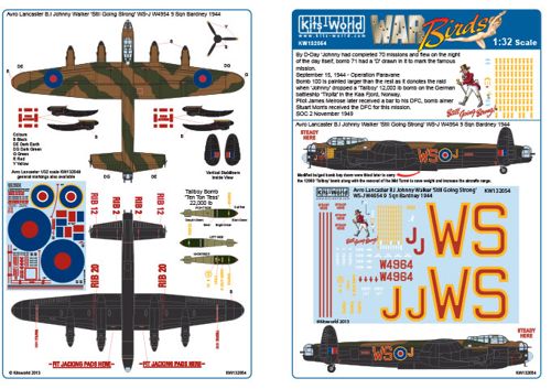 Kits-World KW132054 1:32 Avro Lancaster B.I/III