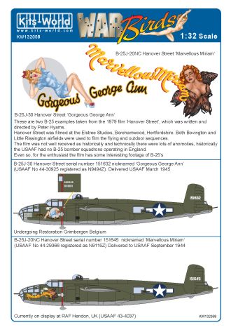 Kits-World KW132058 1:32 North-American Mitchell B-25J Mitchell