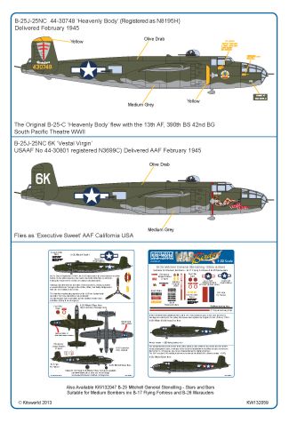 Kits-World KW132059 1:32 Catch 22 North-American B-25J Mitchell