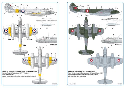 Kits-World KW132068 1:32 Gloster Meteor Mk.IV F.4