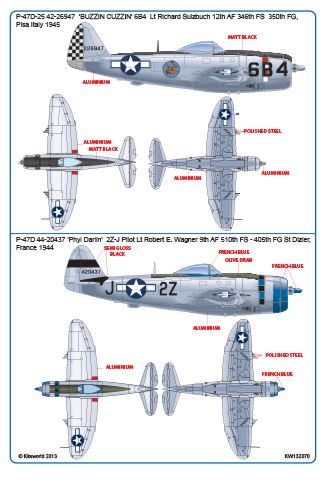 Kits-World KW132070 1:32 Republic P-47D Thunderbolt