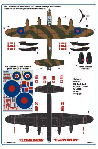 Kits-World KW132073 1:32 Avro Lancaster B.I/III