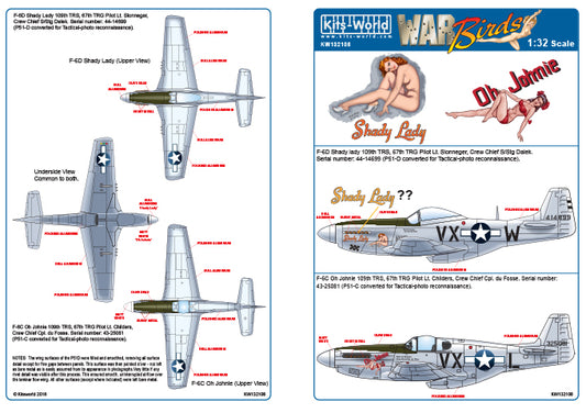 Kits-World KW132108 1:32 North-American P-51F-6D - F-6C Mustangs