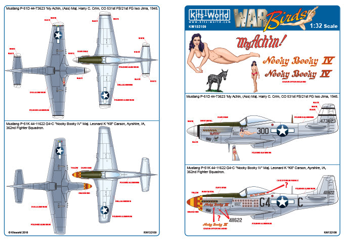 Kits-World KW132109 1:32 North-American P-51D Mustang