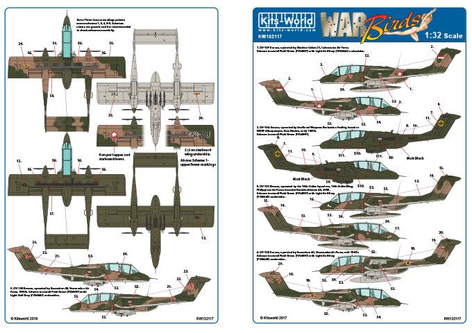 Kits-World KW132117 1:32 North-American/Rockwell OV-10F Bronco