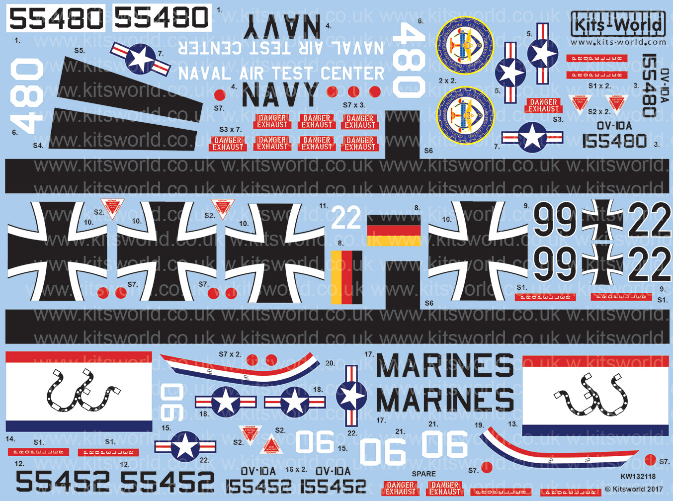 Kits-World KW132118 1:32 North-American/Rockwell OV-10A Bronco