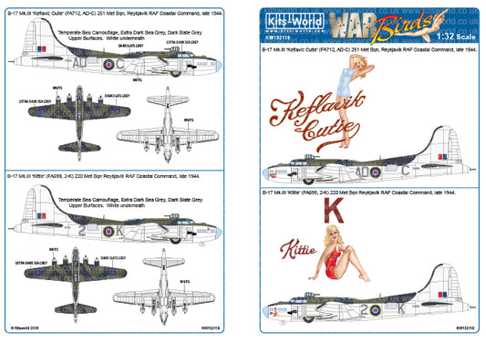 Kits-World KW132119 1:32 Boeing B-17 Mk.III RAF Coastal Command