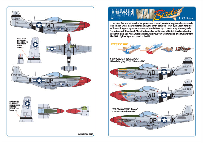 Kits-World KW132121 1:32 North-American P-51D Mustang